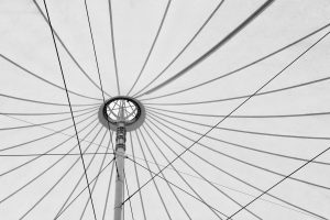 white-fabric-tensile-roof-canvas-roof-steel-structure-background-greyscale-tone-min